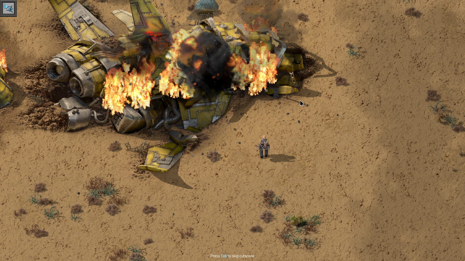 Factorio crash landing start